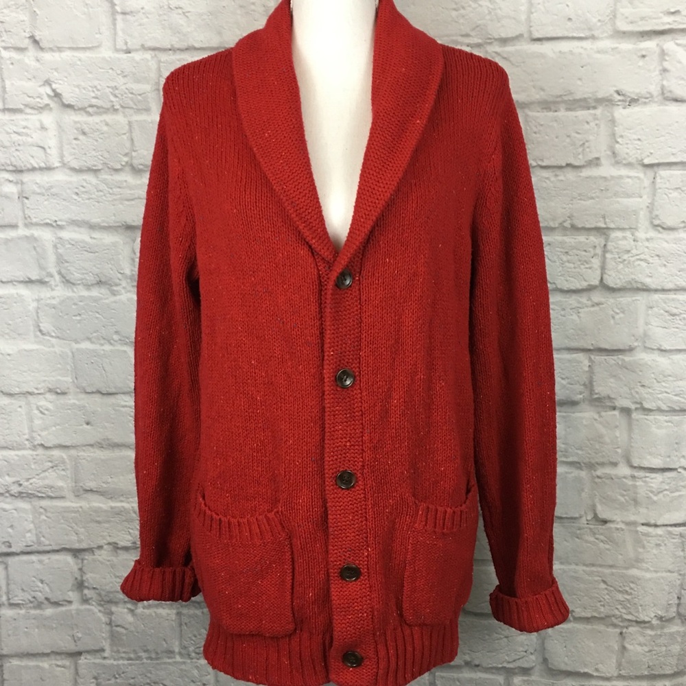 O’Hanlon Mills Shawl Collar Cardigan Size M